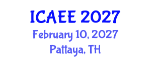 International Conference on Agricultural Environment and Economics (ICAEE) February 10, 2027 - Pattaya, Thailand International Conference on Agricultural Environment and Economics (ICAEE) February 10, 2027 - Pattaya, Thailand