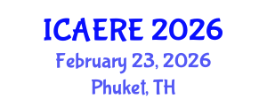 International Conference on Agricultural, Environmental and Resource Economics (ICAERE) February 23, 2026 - Phuket, Thailand International Conference on Agricultural, Environmental and Resource Economics (ICAERE) February 23, 2026 - Phuket, Thailand