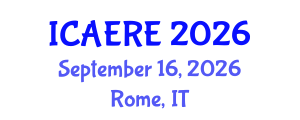 International Conference on Agricultural, Environmental and Resource Economics (ICAERE) September 16, 2026 - Rome, Italy