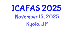 International Conference on Agricultural, Food and Animal Sciences (ICAFAS) November 15, 2025 - Kyoto, Japan