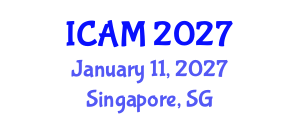 International Conference on Agricultural Machinery (ICAM) January 11, 2027 - Singapore, Singapore International Conference on Agricultural Machinery (ICAM) January 11, 2027 - Singapore, Singapore