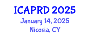 International Conference on Agricultural Policies and Rural Development (ICAPRD) January 14, 2025 - Nicosia, Cyprus