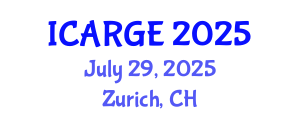 International Conference on Agricultural Resources, Governance and Ecology (ICARGE) July 29, 2025 - Zurich, Switzerland