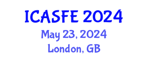 International Conference on Agricultural Science and Food Engineering (ICASFE) May 23, 2024 - London, United Kingdom