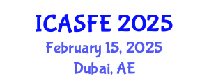 International Conference on Agricultural Science and Food Engineering (ICASFE) February 15, 2025 - Dubai, United Arab Emirates