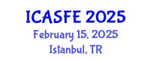 International Conference on Agricultural Science and Food Engineering (ICASFE) February 15, 2025 - Istanbul, Turkey