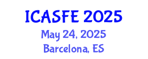 International Conference on Agricultural Science and Food Engineering (ICASFE) May 24, 2025 - Barcelona, Spain