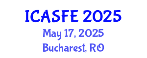 International Conference on Agricultural Science and Food Engineering (ICASFE) May 17, 2025 - Bucharest, Romania