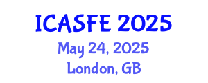 International Conference on Agricultural Science and Food Engineering (ICASFE) May 24, 2025 - London, United Kingdom