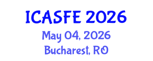 International Conference on Agricultural Science and Food Engineering (ICASFE) May 04, 2026 - Bucharest, Romania International Conference on Agricultural Science and Food Engineering (ICASFE) May 04, 2026 - Bucharest, Romania