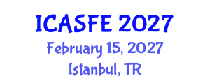 International Conference on Agricultural Science and Food Engineering (ICASFE) February 15, 2027 - Istanbul, Turkey International Conference on Agricultural Science and Food Engineering (ICASFE) February 15, 2027 - Istanbul, Turkey