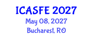 International Conference on Agricultural Science and Food Engineering (ICASFE) May 08, 2027 - Bucharest, Romania International Conference on Agricultural Science and Food Engineering (ICASFE) May 08, 2027 - Bucharest, Romania