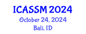 International Conference on Agricultural Science and Soil Management (ICASSM) October 24, 2024 - Bali, Indonesia
