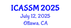 International Conference on Agricultural Science and Soil Management (ICASSM) July 12, 2025 - Ottawa, Canada