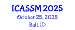 International Conference on Agricultural Science and Soil Management (ICASSM) October 25, 2025 - Bali, Indonesia