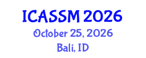 International Conference on Agricultural Science and Soil Management (ICASSM) October 25, 2026 - Bali, Indonesia