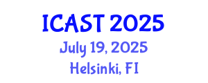 International Conference on Agricultural Science and Technology (ICAST) July 19, 2025 - Helsinki, Finland