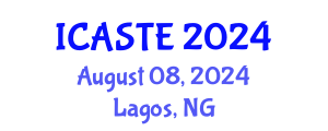 International Conference on Agricultural Science, Technology and Engineering (ICASTE) August 08, 2024 - Lagos, Nigeria