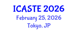 International Conference on Agricultural Science, Technology and Engineering (ICASTE) February 25, 2026 - Tokyo, Japan
