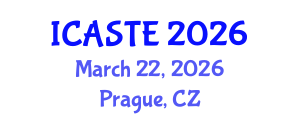 International Conference on Agricultural Science, Technology and Engineering (ICASTE) March 22, 2026 - Prague, Czechia