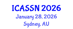 International Conference on Agricultural Soil Science and Nutrition (ICASSN) January 28, 2026 - Sydney, Australia