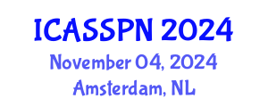 International Conference on Agricultural Soil Science and Plant Nutrition (ICASSPN) November 04, 2024 - Amsterdam, Netherlands