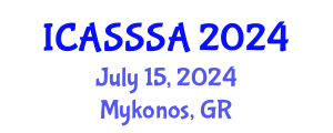International Conference on Agricultural Soil Science and Soil Analysis (ICASSSA) July 15, 2024 - Mykonos, Greece