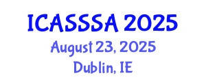 International Conference on Agricultural Soil Science and Soil Analysis (ICASSSA) August 23, 2025 - Dublin, Ireland