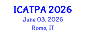 International Conference on Agricultural Technology and Precision Agriculture (ICATPA) June 03, 2026 - Rome, Italy