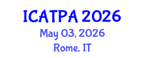 International Conference on Agricultural Technology and Precision Agriculture (ICATPA) May 03, 2026 - Rome, Italy