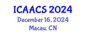 International Conference on Agriculture, Agronomy and Crop Sciences (ICAACS) December 16, 2024 - Macau, China