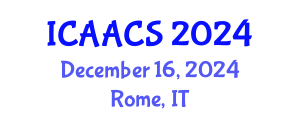 International Conference on Agriculture, Agronomy and Crop Sciences (ICAACS) December 16, 2024 - Rome, Italy