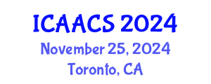 International Conference on Agriculture, Agronomy and Crop Sciences (ICAACS) November 25, 2024 - Toronto, Canada