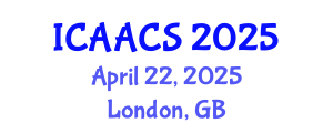 International Conference on Agriculture, Agronomy and Crop Sciences (ICAACS) April 22, 2025 - London, United Kingdom