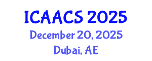 International Conference on Agriculture, Agronomy and Crop Sciences (ICAACS) December 20, 2025 - Dubai, United Arab Emirates