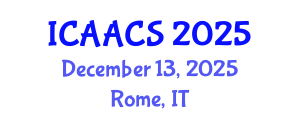 International Conference on Agriculture, Agronomy and Crop Sciences (ICAACS) December 13, 2025 - Rome, Italy