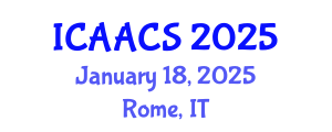 International Conference on Agriculture, Agronomy and Crop Sciences (ICAACS) January 18, 2025 - Rome, Italy