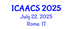 International Conference on Agriculture, Agronomy and Crop Sciences (ICAACS) July 22, 2025 - Rome, Italy