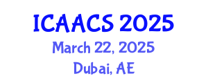 International Conference on Agriculture, Agronomy and Crop Sciences (ICAACS) March 22, 2025 - Dubai, United Arab Emirates