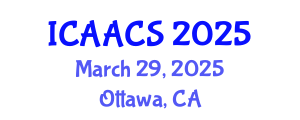 International Conference on Agriculture, Agronomy and Crop Sciences (ICAACS) March 29, 2025 - Ottawa, Canada