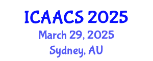 International Conference on Agriculture, Agronomy and Crop Sciences (ICAACS) March 29, 2025 - Sydney, Australia
