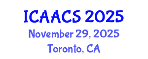 International Conference on Agriculture, Agronomy and Crop Sciences (ICAACS) November 29, 2025 - Toronto, Canada