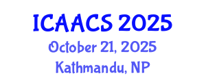 International Conference on Agriculture, Agronomy and Crop Sciences (ICAACS) October 21, 2025 - Kathmandu, Nepal