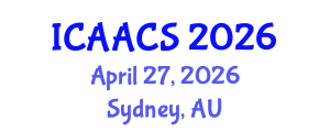 International Conference on Agriculture, Agronomy and Crop Sciences (ICAACS) April 27, 2026 - Sydney, Australia International Conference on Agriculture, Agronomy and Crop Sciences (ICAACS) April 27, 2026 - Sydney, Australia