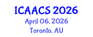 International Conference on Agriculture, Agronomy and Crop Sciences (ICAACS) April 06, 2026 - Toronto, Australia International Conference on Agriculture, Agronomy and Crop Sciences (ICAACS) April 06, 2026 - Toronto, Australia