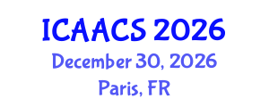 International Conference on Agriculture, Agronomy and Crop Sciences (ICAACS) December 30, 2026 - Paris, France International Conference on Agriculture, Agronomy and Crop Sciences (ICAACS) December 30, 2026 - Paris, France