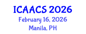 International Conference on Agriculture, Agronomy and Crop Sciences (ICAACS) February 16, 2026 - Manila, Philippines International Conference on Agriculture, Agronomy and Crop Sciences (ICAACS) February 16, 2026 - Manila, Philippines