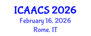 International Conference on Agriculture, Agronomy and Crop Sciences (ICAACS) February 16, 2026 - Rome, Italy International Conference on Agriculture, Agronomy and Crop Sciences (ICAACS) February 16, 2026 - Rome, Italy