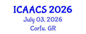 International Conference on Agriculture, Agronomy and Crop Sciences (ICAACS) July 03, 2026 - Corfu, Greece International Conference on Agriculture, Agronomy and Crop Sciences (ICAACS) July 03, 2026 - Corfu, Greece