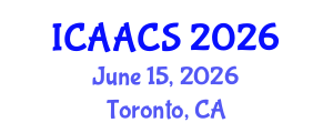 International Conference on Agriculture, Agronomy and Crop Sciences (ICAACS) June 15, 2026 - Toronto, Canada International Conference on Agriculture, Agronomy and Crop Sciences (ICAACS) June 15, 2026 - Toronto, Canada